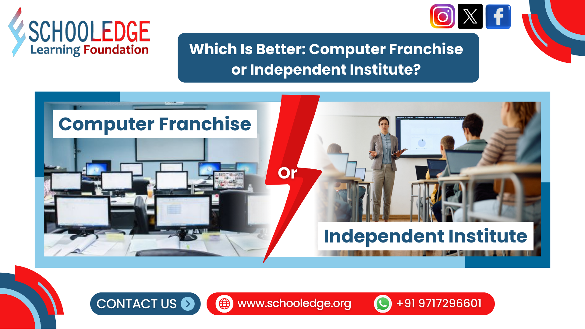 Which Is Better: Computer Franchise or Independent Institute?